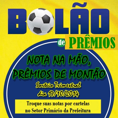 Campanha "Nota na mão, prêmios de montão" realizará sorteio trimestral